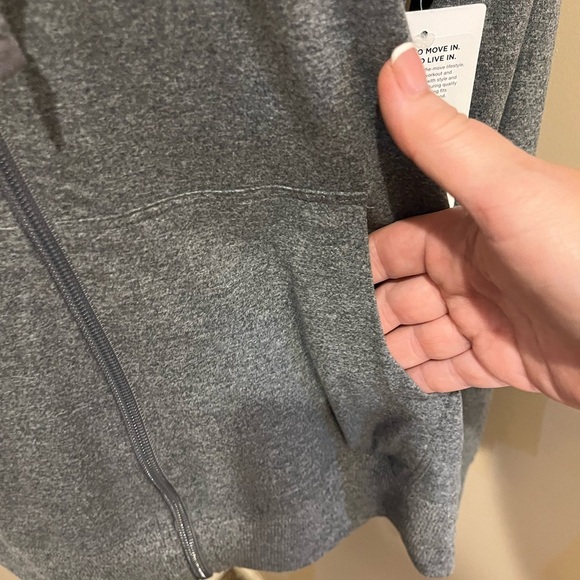 Marika Mona Full Zip Hoodie, in heather black (reads dark grey), size L - Picture 6 of 12